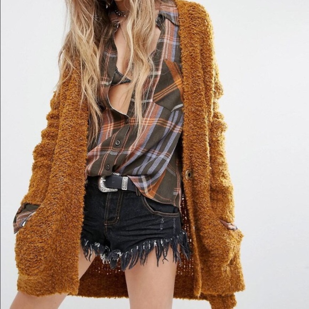 Free People Boucle Cardigan